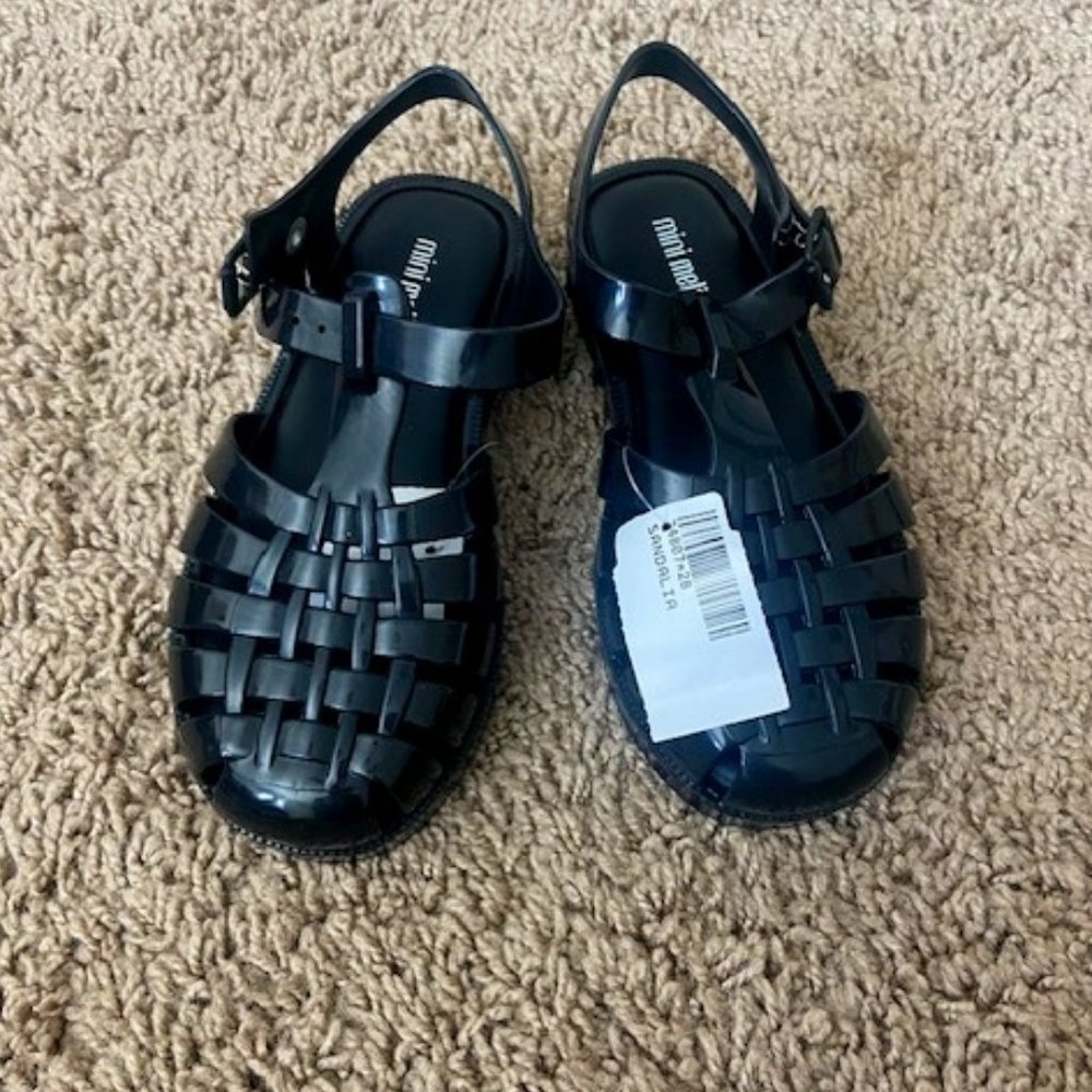Black Mini Melissa Shoes with Tags